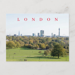 London view from Primrose Hill postcard