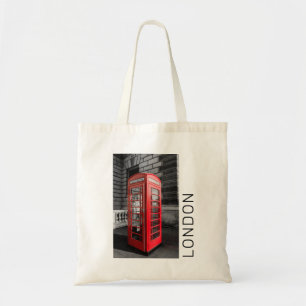London Vintage Phone Box UK Retro Telephone Tote Bag