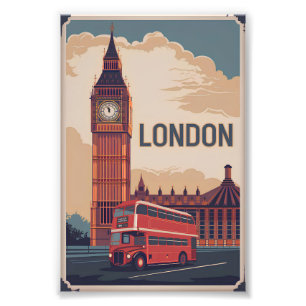 London vintage photo print