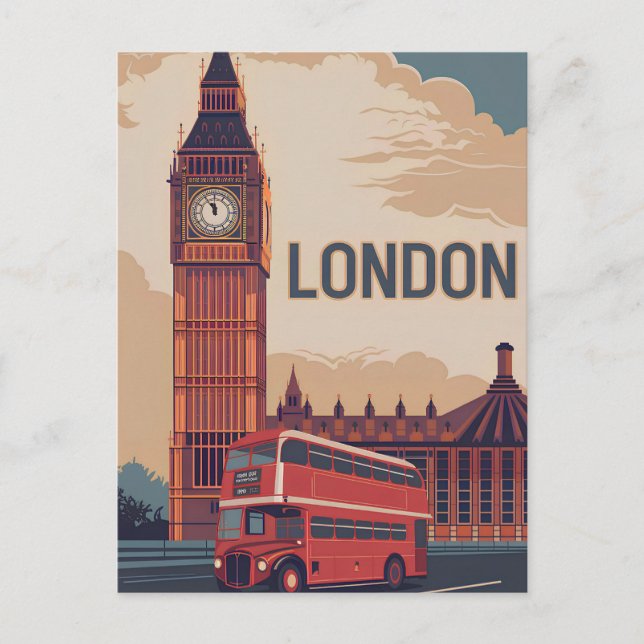 London vintage postcard (Front)