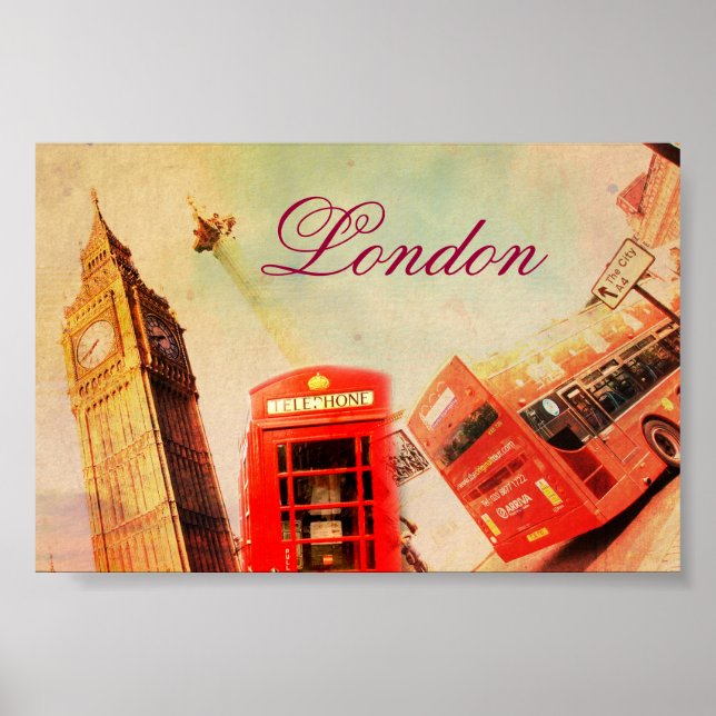 London vintage poster (Front)