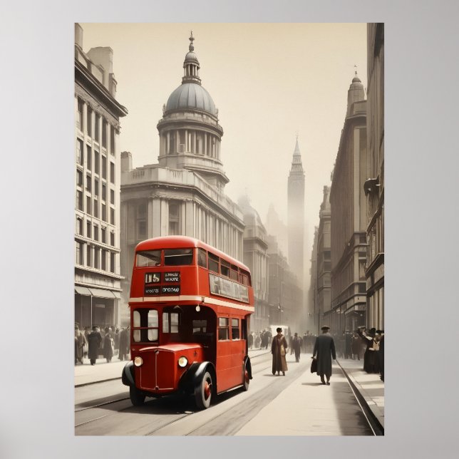 London vintage poster (Front)