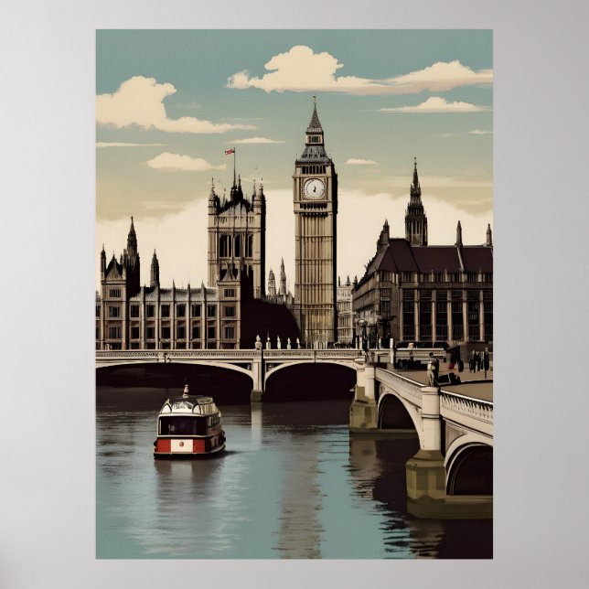 London vintage poster (Front)