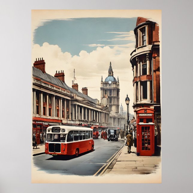 London vintage poster (Front)