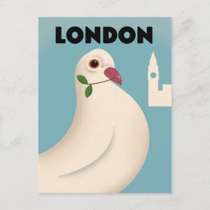 London Vintage style travel poster. Postcard
