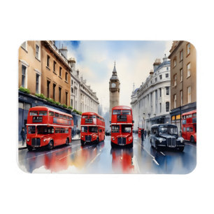 London watercolor art magnet