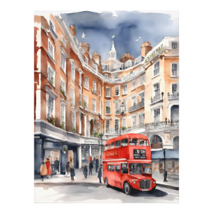 London watercolor art photo print