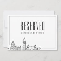 London Wedding | Landmarks Reserved Sign