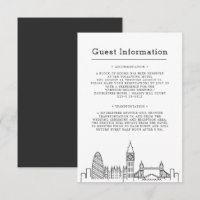 London Wedding | One-Sided Guest Information