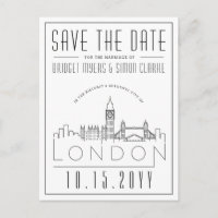 London Wedding | Stylized Skyline Save the Date