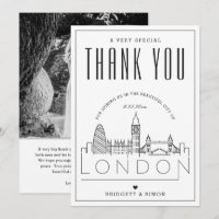 London Wedding | Thank You + Photo Card