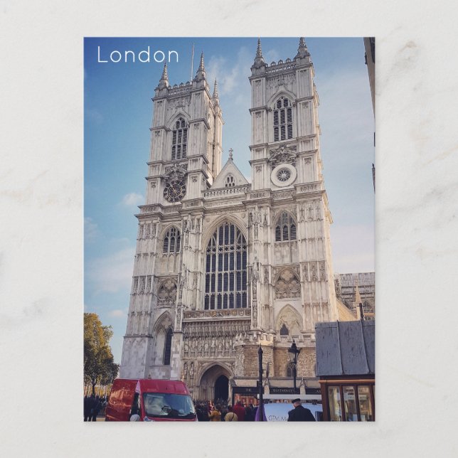 London - Westminster Abbey Holiday Postcard (Front)