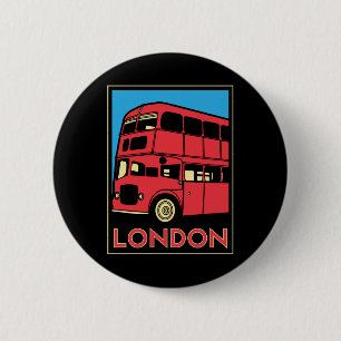 london westminster england art deco retro poster 2 inch round button