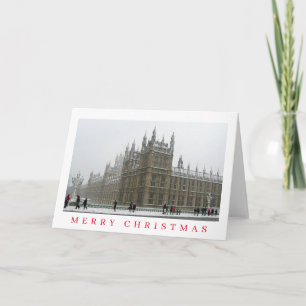 London Westminster in winter Christmas card