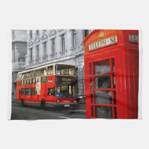 london with a touch of colour kitchen towel