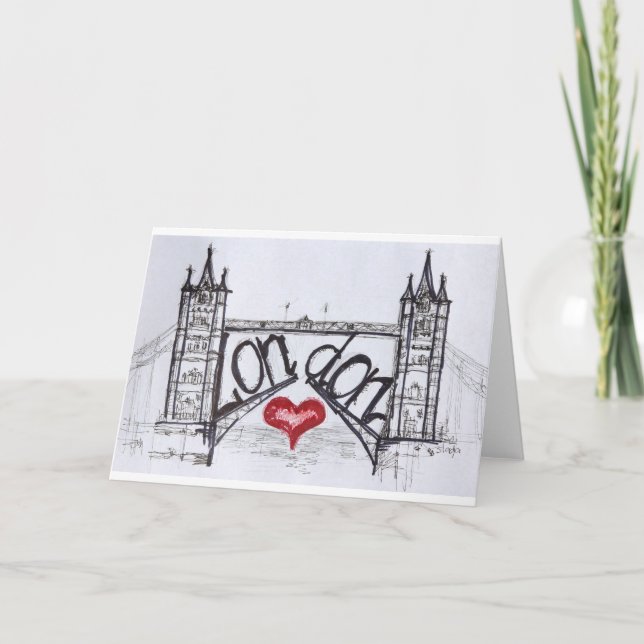 London with love card (Front)