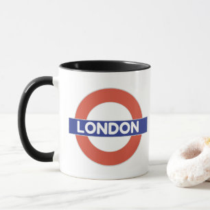 London, with union flag mug