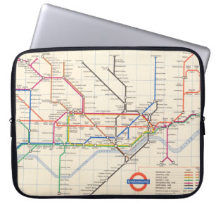 London's Underground Map Laptop Sleeve