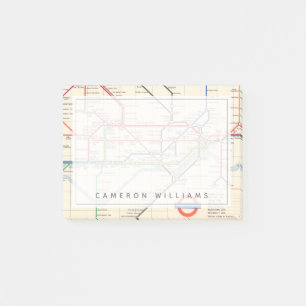 London's Underground Map Post-it Notes