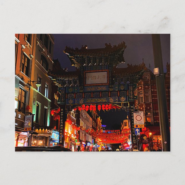 Londres, Angleterre Chinatown #1 Carte postale (Devant)