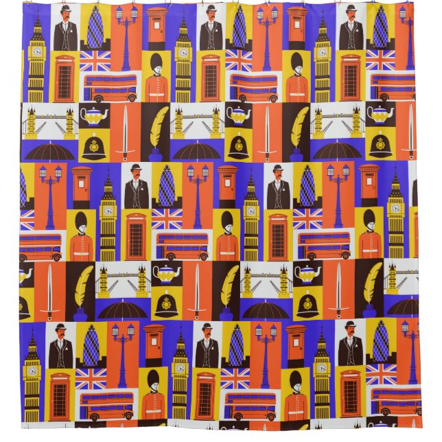 Londres, Angleterre Douche Rideau (Devant)