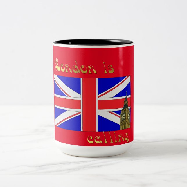 Londres appelle la tasse de coussin (Centre)