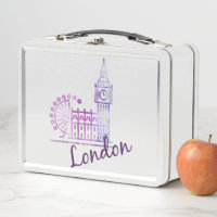 Londres Big Ben Lunch Box - Grande-Bretagne Metal
