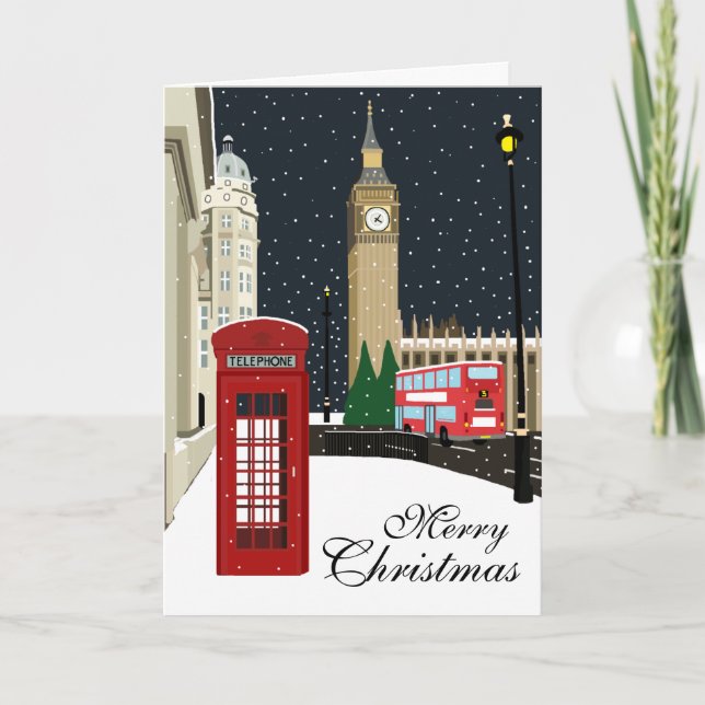 Londres Carte Noël (Devant)