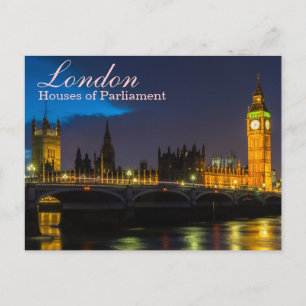 Londres - Carte postale des Chambres du Parlement