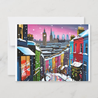Londres, hiver - Carte Noël 005