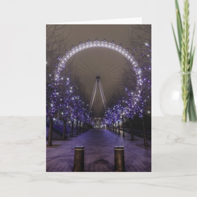 Londres oeil par carte de nuit (Devant)
