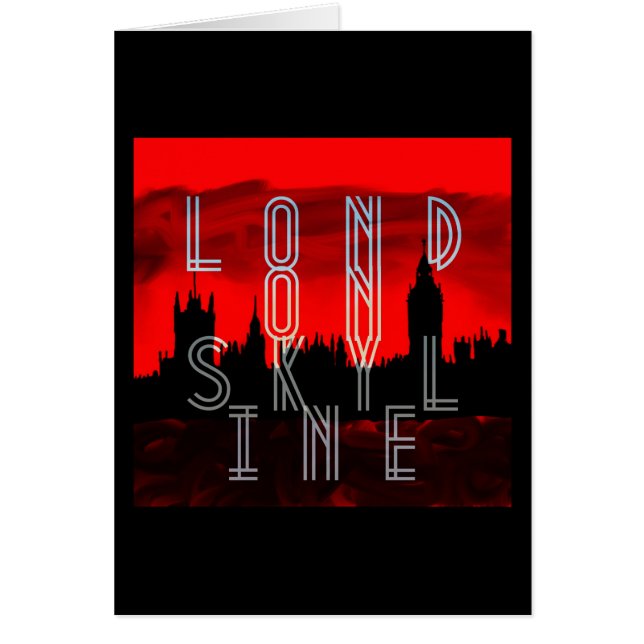 Londres skyline rouge noir (Devant)