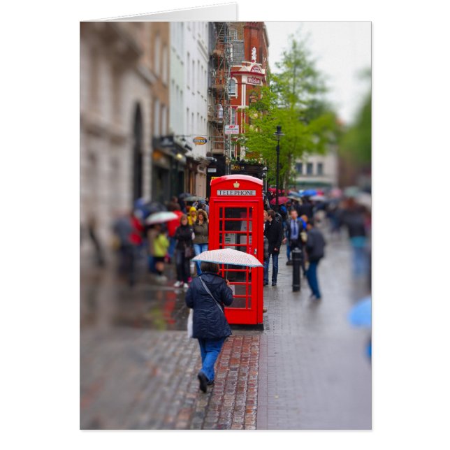 Londres typique - N'oubliez pas la carte parapluie (Devant)