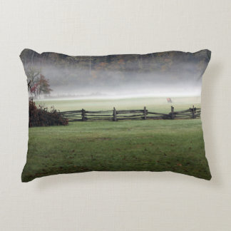 Lone Bull Elk in the morning Mist Accent Pillow