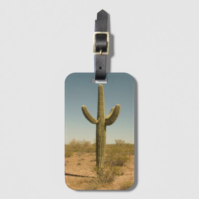 Lone Cactus Luggage Tag (Front Vertical)