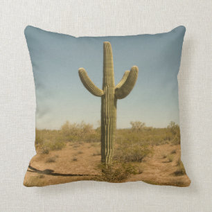 Lone Cactus Throw Pillow