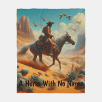 Lone Cowboy in Desert Canyon - Surreal Western Art