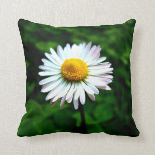 Lone Daisy Throw Pillow