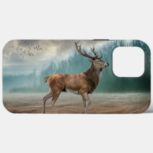 Lone Deer In Misty Forest     iPhone 13 Pro Max Case