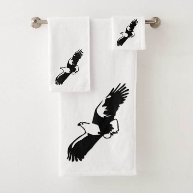 Lone Eagle Bath Towel Set (Insitu)