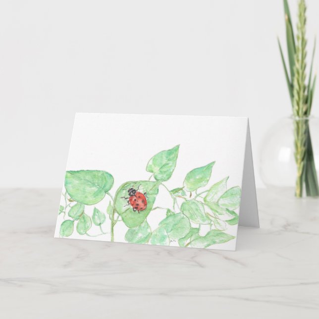 Lone Ladybug greeting card (Front)