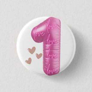 LONE LOVE – Unity, Peace & Positive Vibes 1 Inch Round Button