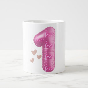 LONE LOVE – Unity, Peace & Positive Vibes Large Coffee Mug