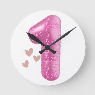LONE LOVE – Unity, Peace & Positive Vibes Round Clock