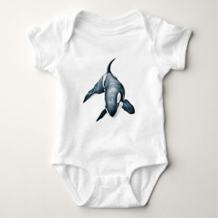 Lone Orca Whale Baby Bodysuit