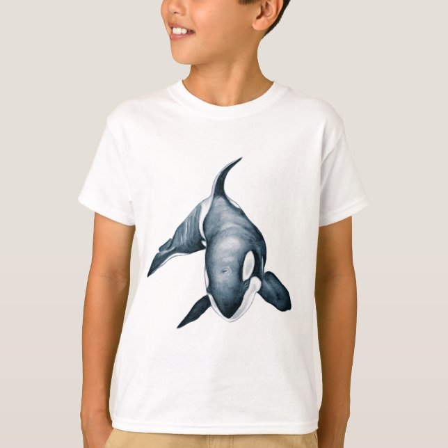 Lone Orca Whale T-Shirt (Front)