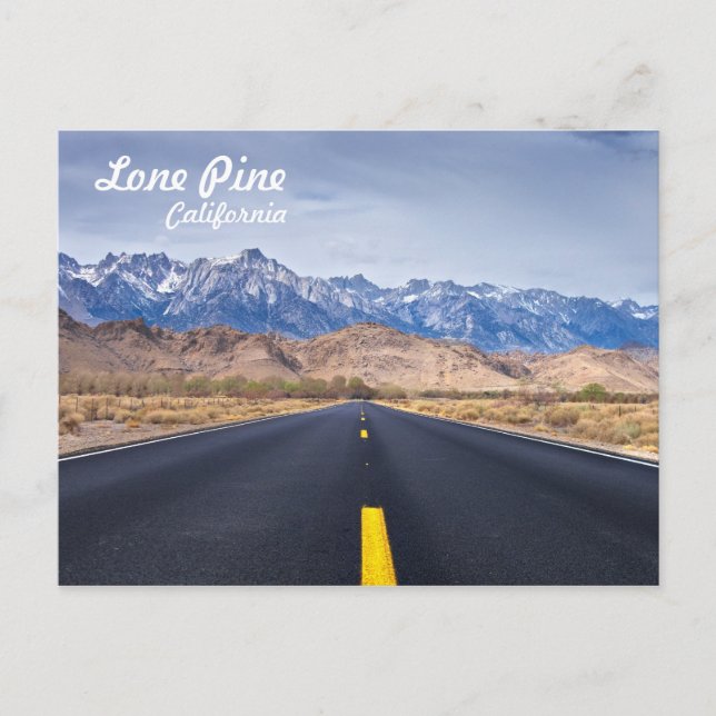 Lone Pine California Postcard (Front)