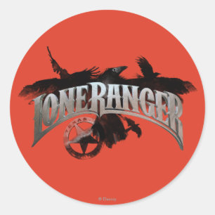 Lone Ranger - Crows and Badge 2 Classic Round Sticker