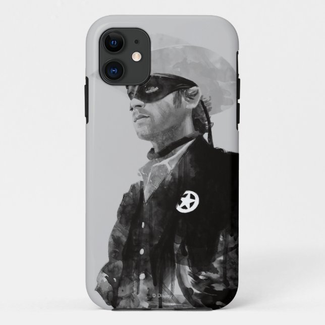 Lone Ranger John Reid - Black and White Case-Mate iPhone Case (Back)