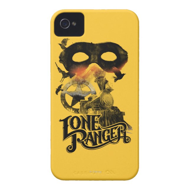 Lone Ranger Train and Mask Case-Mate iPhone Case (Back)